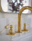 Unlacquered Solid Brass Bathroom Faucet - Brass Classic Vanity faucet