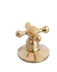 Deck mounted 3 Holes Solid Unlacquered Brass Faucet - Brass Kitchen Tap