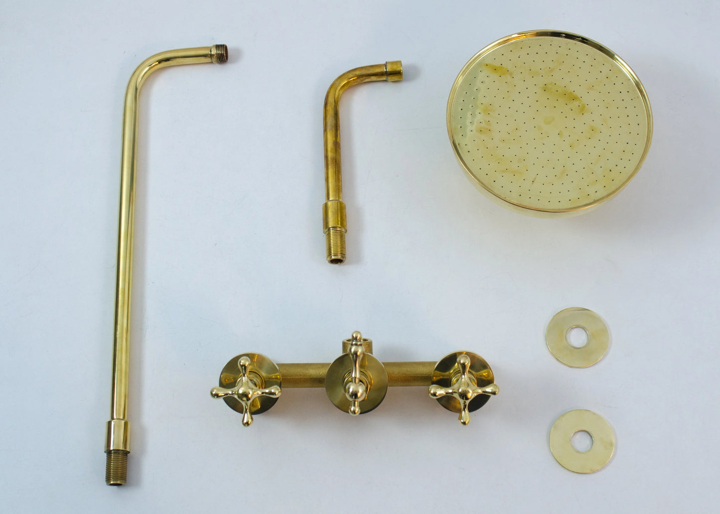 Antique Brass Shower Fixtures - Brass Shower Set - NORD BRASS