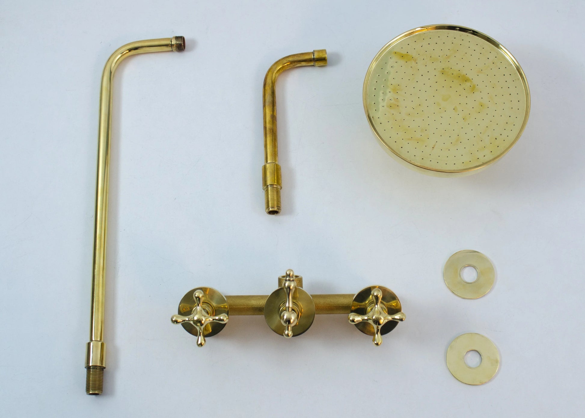 Antique Brass Shower Fixtures - Brass Shower Set - NORD BRASS