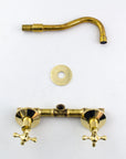 Tub Filler Faucet - Wall Mount Tub Filler - NORD BRASS