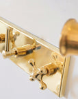 Unlacquered Solid Brass Shower System, Rainfall And Handheld Shower Set