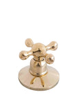 Unlacquered Solid Brass Bathroom Faucet - Brass 3 Hole Widespread Vanity Tap