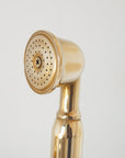 Unlacquered Brass Shower System with Handheld - Solid Brass Exposed Shower