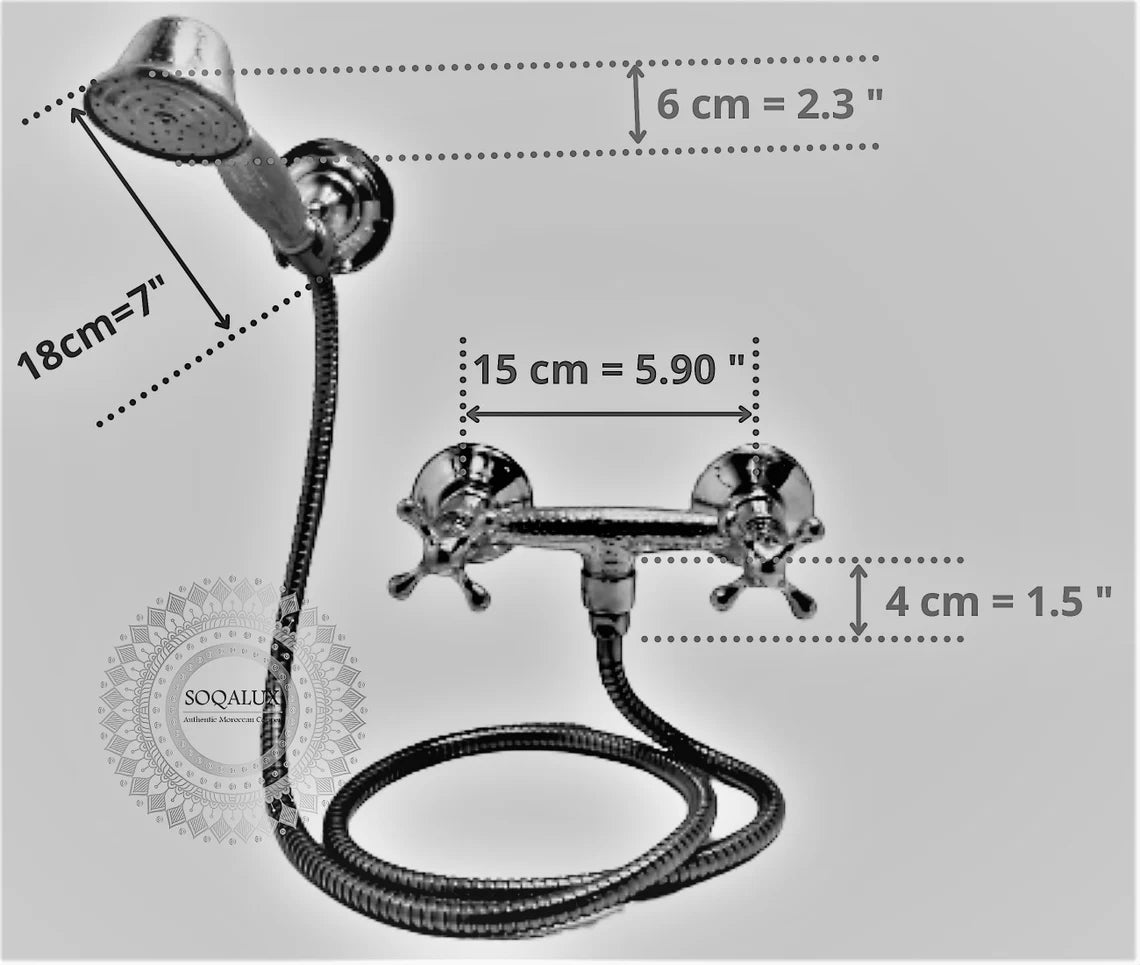 Wall Mount Hand Shower Set in Stunning Copper Finish - NORD BRASS