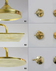 Brass Shower System - Brass Shower Set - NORD BRASS