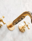 Brass Wall Mounted Faucet for Bathroom