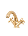 Unlacquered Solid Brass Bathroom Vanity Faucet - Brass Bathroom Tap