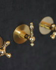 Solid Brass 2 outlet Shower - Unlacquered Brass Handheld with Tub filler