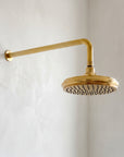 Solid Brass Rainfall Shower - Unlacquered Brass Shower Set - NBCS01