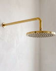 Solid Brass Rainfall Shower - Unlacquered Brass Shower Set - NBCS01