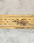 Unlacquered Brass Linear Floor Drain, Solid Brass Rectangular Shower Drain