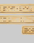 Unlacquered Brass Linear Floor Drain, Solid Brass Rectangular Shower Drain