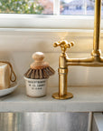 Unlacquered Brass Bridge Faucet, Antique Brass Kitchen Faucet