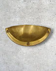 Unlacquered Solid Brass Cup Pull