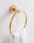 Unlacquered Brass Towel Holder - Brass Towel Ring