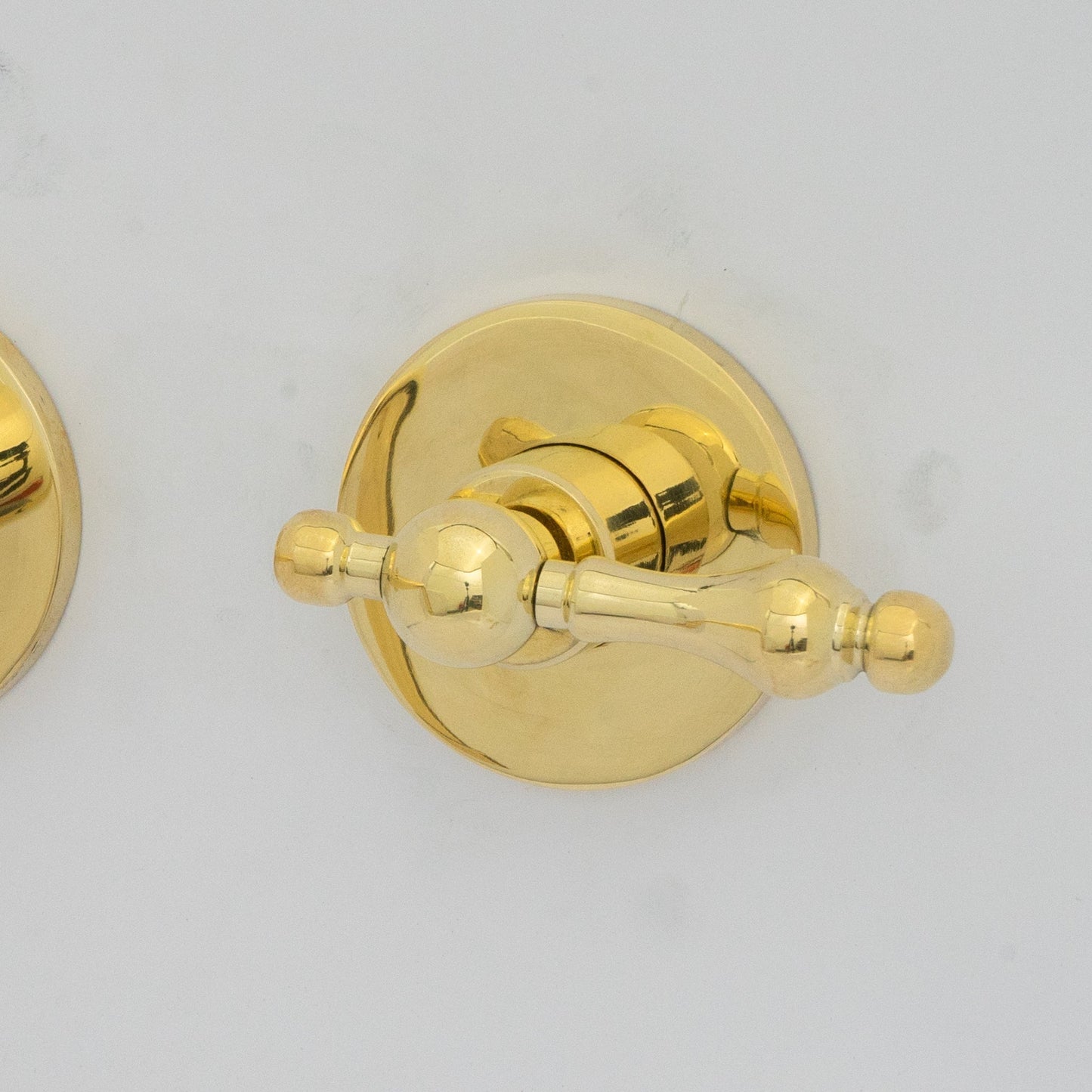 Unlacquered Brass Bathroom Faucet - Antique Brass Wall Mount Faucet
