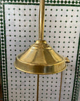 Unlacquered Brass Shower System with Handheld And Vintage Head Combo, Exposed Pipe - NORD BRASS