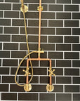 Copper Outdoor Shower ,Exposed Wall Mounted Copper Shower System ,Industrial design Shower