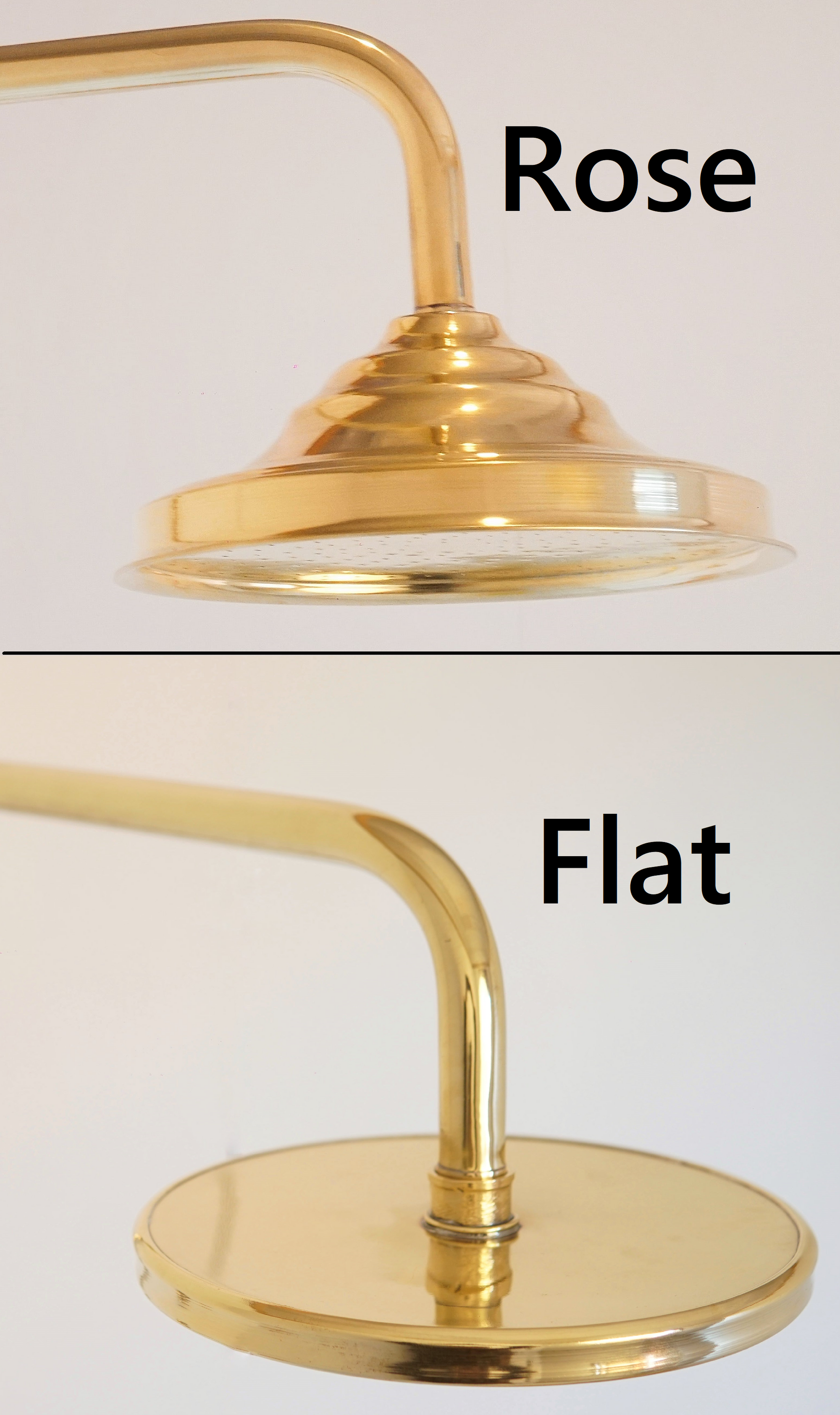 Unlacquered Solid Brass Shower System with Handheld - Exposed High Pressure Shower