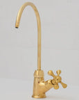 Unlacquered Brass Water Dispenser Kitchen Faucet, Cold Water Single Hole - NORD BRASS