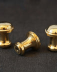 Unlacquered Brass Cabinet Knobs, Brass Round Knob, Vintage Knobs