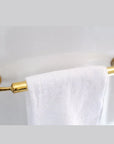 Unlacquered Brass Towel Rail - Bathroom Towel Holder - NORD BRASS