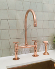 Copper Bridge Faucet, Vintage Kitchen Sink Faucet, Copper Tap