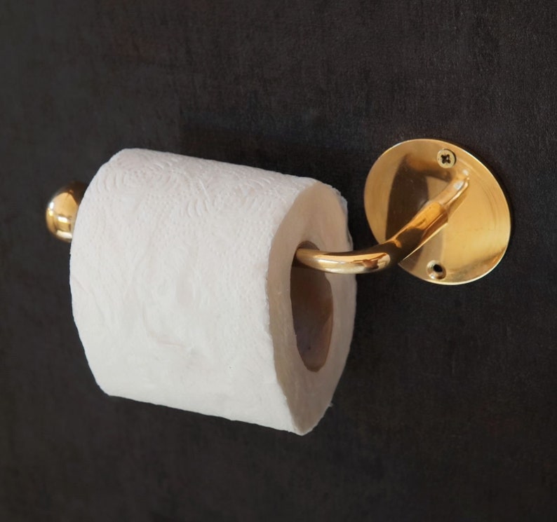 Solid Brass Toilet Paper Holder