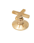 Unlacquered Brass 3 Holes Widespread Faucet - Deck Mount Brass Bathroom Tap