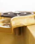 Unlacquered Brass Kitchen Cup Cleaner, Brass Glass Rinser