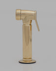 Solid Brass Kitchen Hand Sprayer. Unlacquered Brass Kitchen Sink Side Sprayer - NORD BRASS