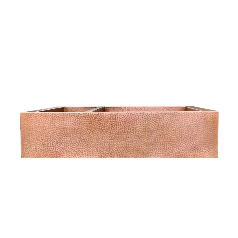 Double-Bowl Copper farmhouse sink, 14 gauge Apron Front Kitchen sink