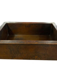 Apron Front Dark Copper Kitchen Sink, Farmhouse Copper Kitchen Sink 14 gauge