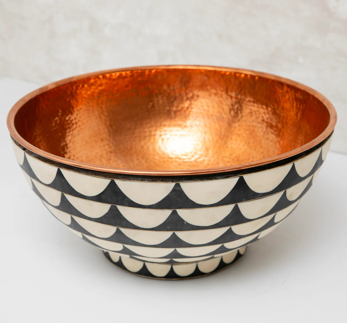 Copper Vanity Sink Vessel, Resin and Bone Sink,Bathroom Copper Sink