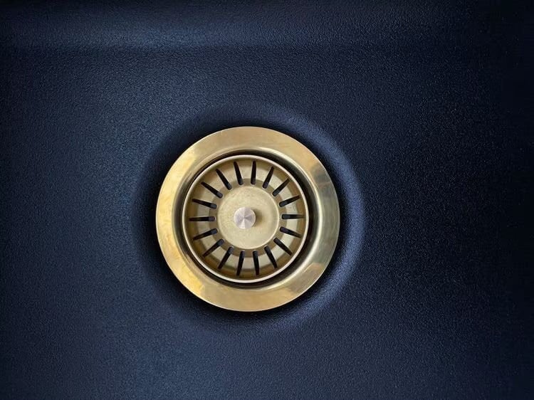 Unlacquered Brass Kitchen Sink Strainer, Sink Waste, Strainer Basket, Drain Cover & Basket Strainer - NORD BRASS