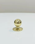 Unlacquered Brass Round Cabinet Knobs – Solid Brass Drawer Knobs