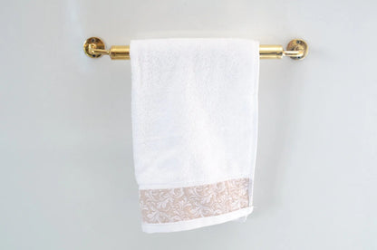 Unlacquered Brass Towel Rail - Bathroom Towel Holder - NORD BRASS
