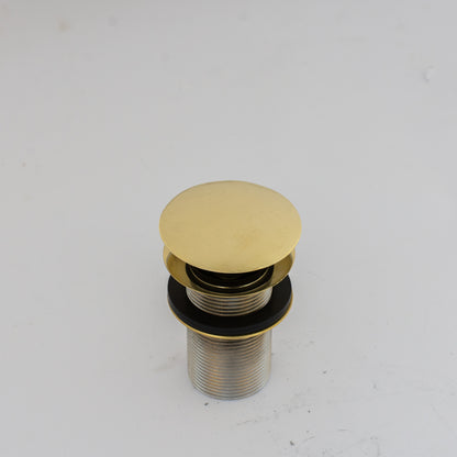 Solid Brass Drain, Push Up Button