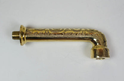 Brass Bathroom Faucet, Antique Brass Wall Mount Faucet
