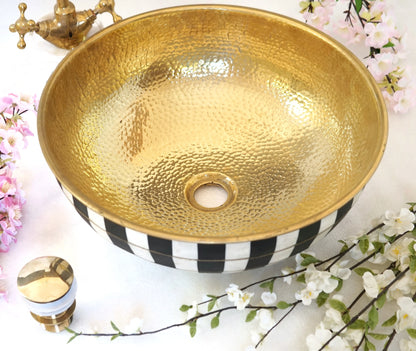 Bathroom Sink, Black Resin And Bone Conception,Vessel Sink