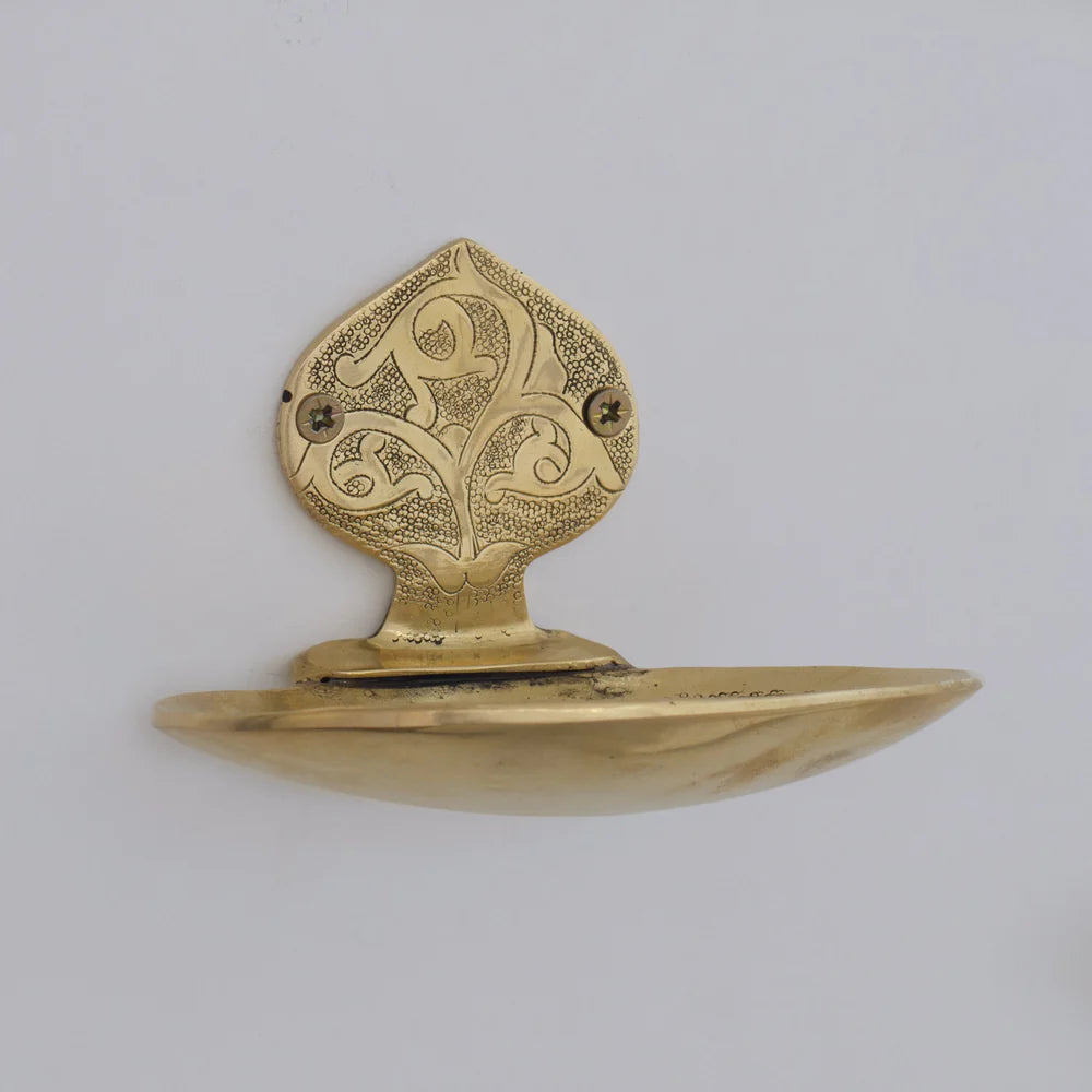 Solid Brass Soap Holder, Handcrafted Wall Soap Dish - NORD BRASS