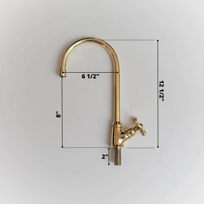 Brass Faucet Single Hole - Only Cold Or Hot Water - NORD BRASS