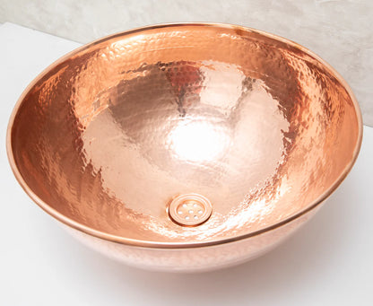 Copper Vanity Vessel Sink, Copper Bathroom Sink