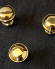 Unlacquered Brass Cabinet Knobs, Brass Round Knob, Vintage Knobs