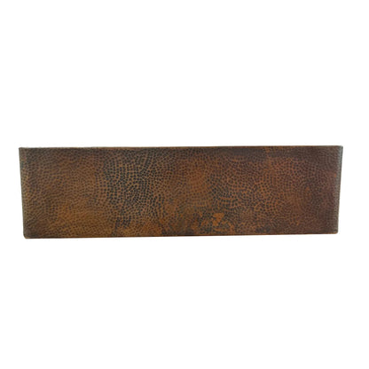 Apron Front Dark Copper Kitchen Sink, Farmhouse Copper Kitchen Sink 14 gauge