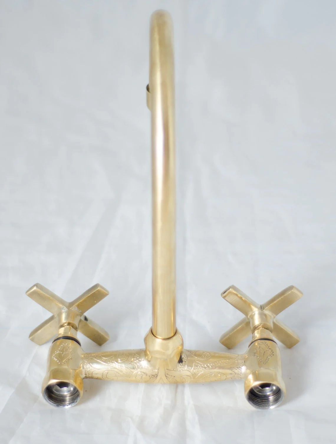 Unlacquered Brass Bathroom Faucet - Bathroom Sink Faucet IBF06 - NORD BRASS