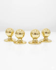 Unlacquered Brass Round Cabinet Knobs – Solid Brass Drawer Knobs