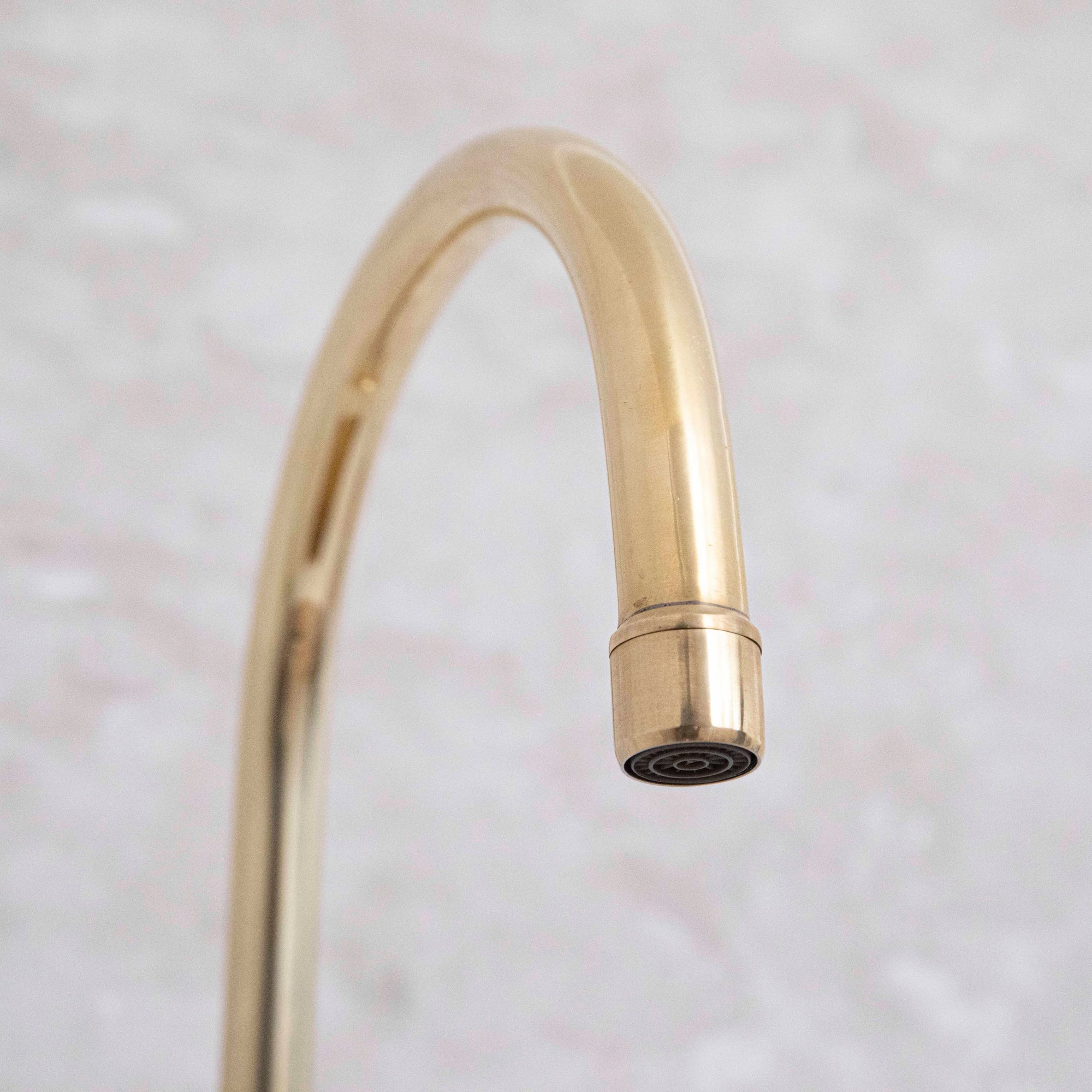 Unlacquered Brass Kitchen Bridge Faucet - NORD BRASS