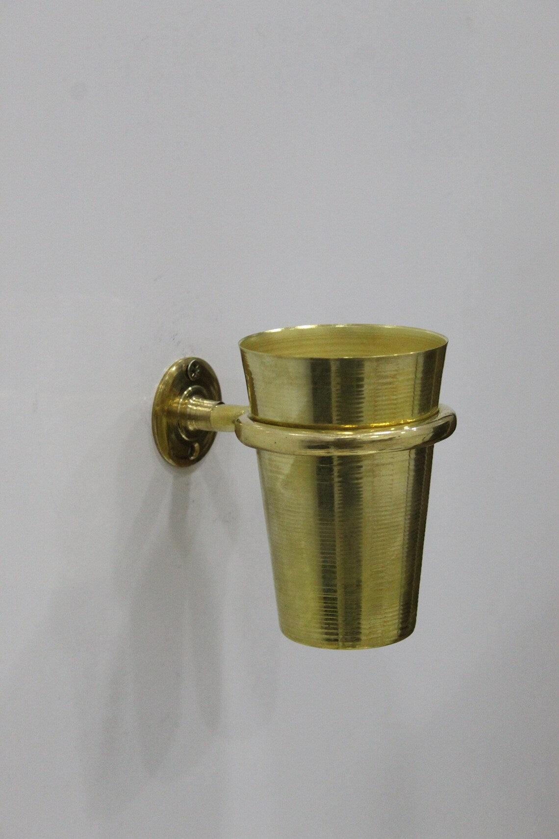 Unlacquered Solid Brass Tooth Brush Holder - NORD BRASS